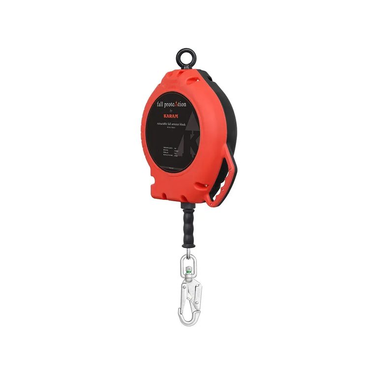 KARAM Retractable Fall Arrester (GI Wire Rope Block)